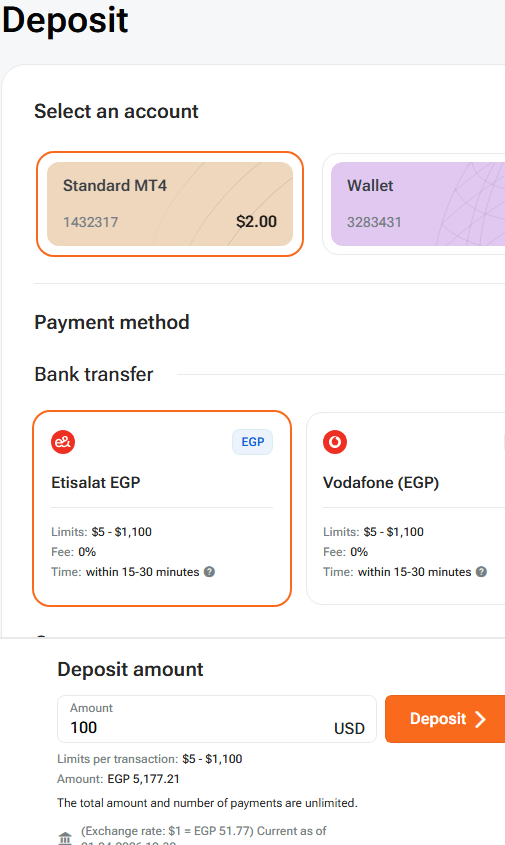 deposit via etisalat
